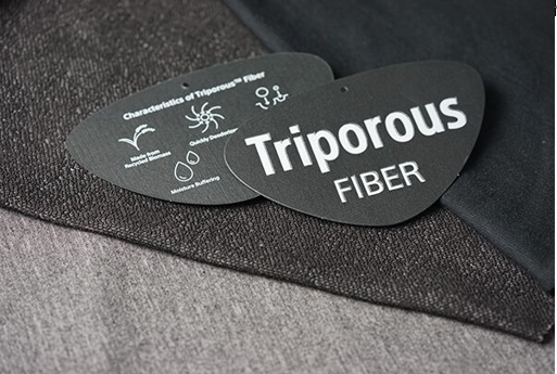 Triporous FIBER織物，及其商品標(biāo)簽