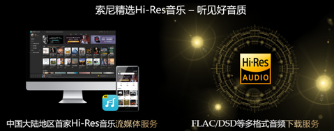 索尼精選Hi-Res音樂logo及服務(wù)