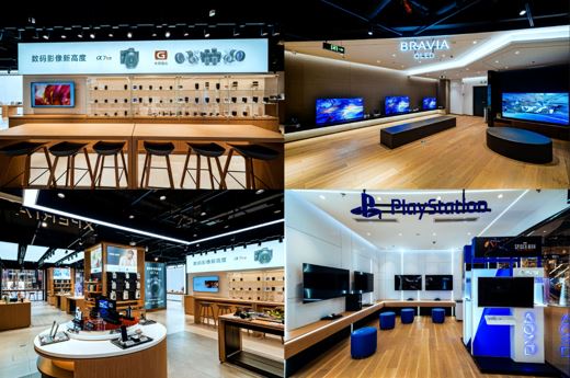 杭州索尼直營店展臺